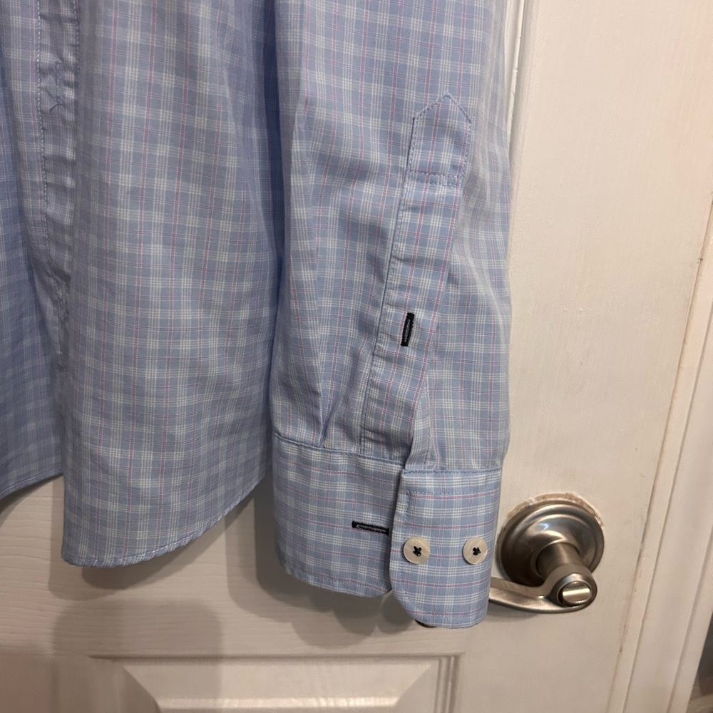 UNTUCKit NWOT Mens XXXL wrinkle-free relaxed fit long sleeve plaid button up - Picture 5 of 11